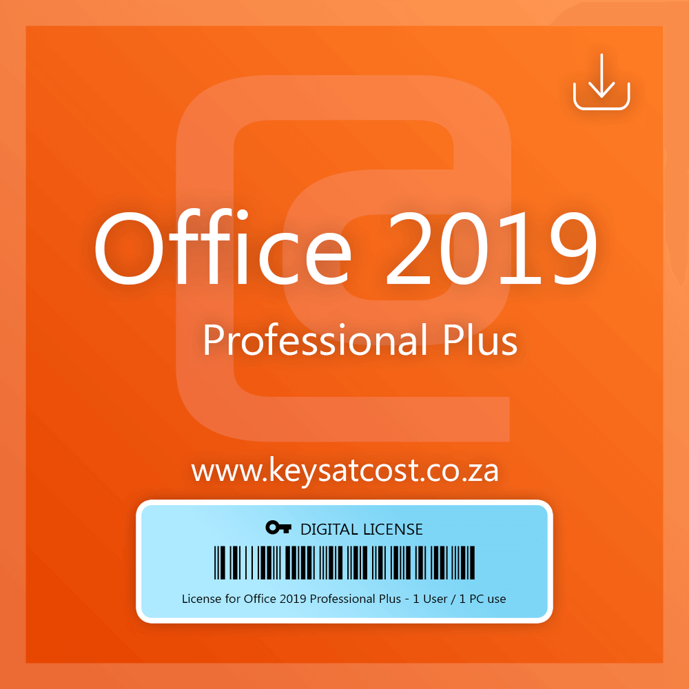 Office 2019 Professional Plus 32/64 Bit Digital License