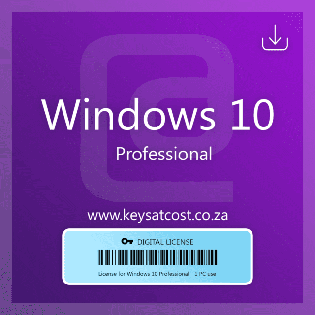 Professional Product Key Windows 10 Sticker